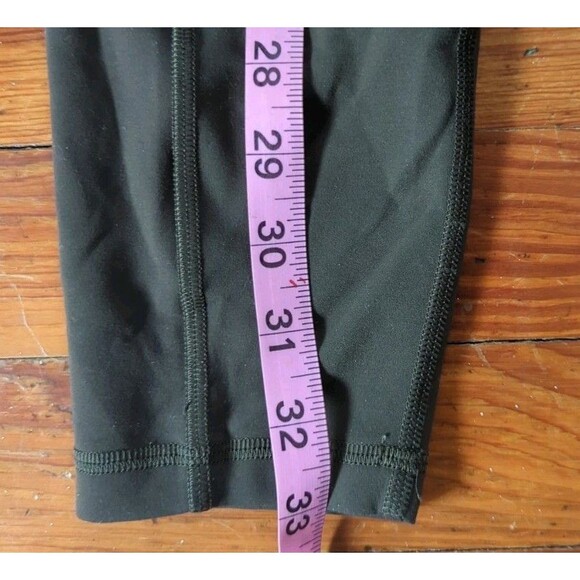 LULULEMON LEGGINGS WOMEN'S SZ 4 GREEN POCKETS ATHLEISURE WORKOUT YOGA - Picture 8 of 9